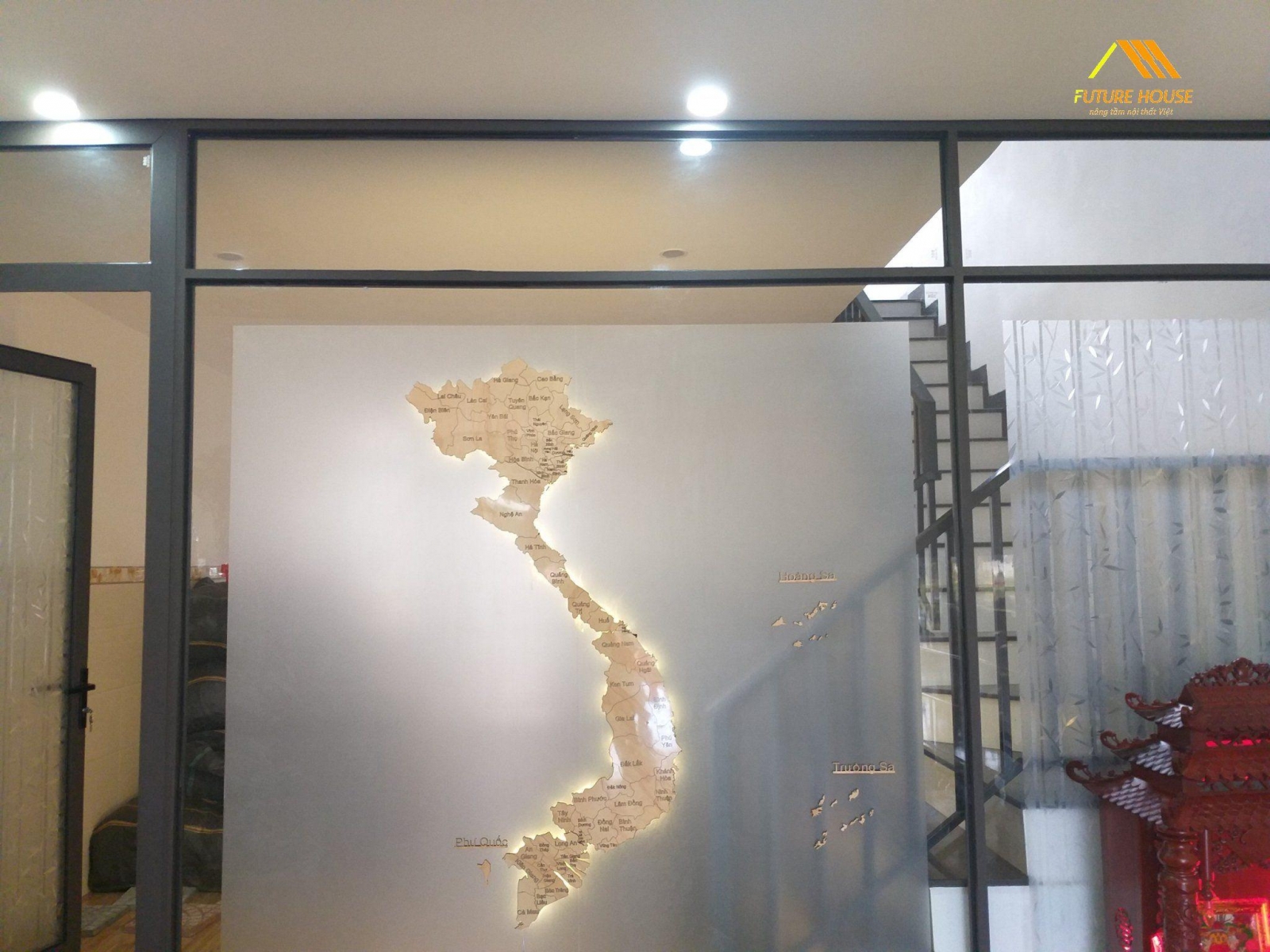 bản đồ Việt Nam bằng gỗ