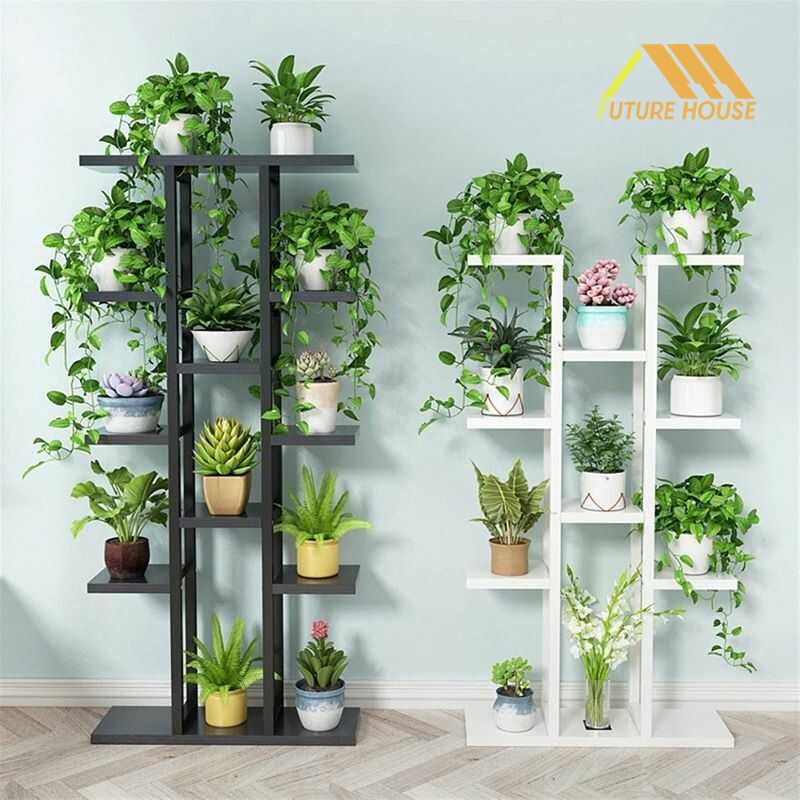 Mang thiên nhiên vào nhà với các kệ để cây cảnh xanh mát