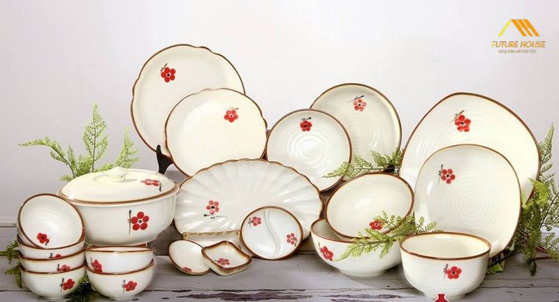 Bộ Bát Đĩa Làm Quà Tặng Tân Gia Giá Rẻ
