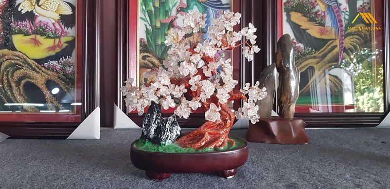 Cây Tài Lộc được làm từ đá quý